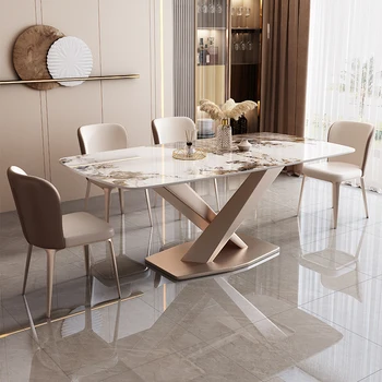 Обеденные столы мобильного дизайна Кухня Бар Салон-центр Многофункциональные обеденные столы Аккуратная минималистичная мебель Mesa De Jantar