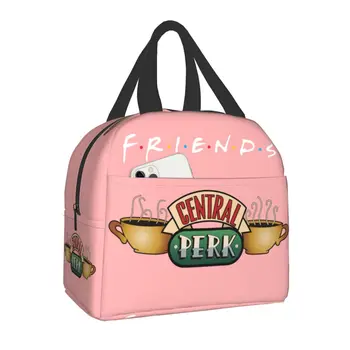 Классическая сумка для ланча для друзей из ТВ-шоу Central Perk, холодильник, Изолированный ланч-бокс для женщин, детей, школы, работы, пикника, сумки для хранения продуктов
