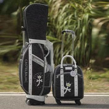 Новая цветочная сумка для гольфа премиум-класса из искусственной кожи, водонепроницаемая сумка для гольфа, вертикальная сумка-ведро 골프용품