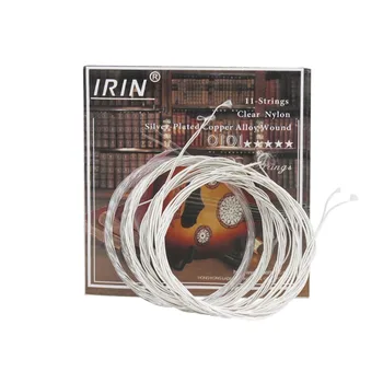 Аутентичная Струна IRIN Ude Qin 0101, Прозрачная Нейлоновая Легкая Струна, Посеребренная Струна из медного сплава Оптом
