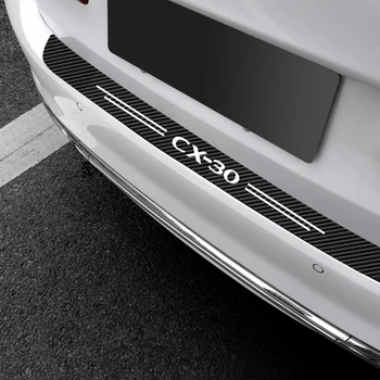 Наклейка на порог багажника автомобиля с защитой от царапин для Mazda CX30 CX-30 2022 2021 2020 2019 Наклейки на педаль с потертостями