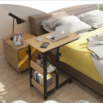 Подъемная подвижная прикроватная тумбочка домашний стол для ноутбука спальня ленивый стол кровать письменный стол простой маленький столик