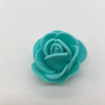 100шт Поддельная головка цветка, уникальный многоразовый не увядший реквизит для фотосъемки, искусственная роза, искусственный цветок