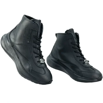 Кожаные боксерские туфли среднего размера - 9 шт. - черные