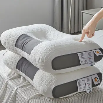 Контурная подушка для шейки матки из пены с эффектом памяти, Эргономичная Ортопедическая подушка от боли в шее, для спины, для сна на животе, лечебные подушки 베개