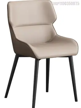 Итальянский Легкий Роскошный обеденный стул, Современный минималистичный стул, обеденный стол в ресторане отеля, табурет, письменный комод, стул со спинкой