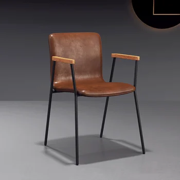 Спинки Офисного кресла Металлический Промышленный обеденный стул в стиле Ретро для гостиной Роскошный Ресторан Cadeiras De Jantar Украшение дома