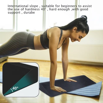 Наклонная доска для йоги, легкая наклонная доска, блок для йоги для тренажерного зала, поддержка запястий и нижней части спины