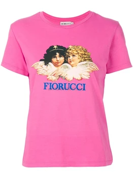 Футболка Fiorucci Angels, Новая хлопковая футболка, мужская повседневная футболка с круглым вырезом и короткими рукавами