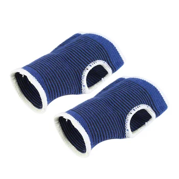 2шт Синяя перчатка для поддержки ладони и запястья, эластичный бандаж, рукав, спортивная повязка, обертывание для спортзала