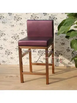 Барный стул со спинкой, барный стул с высокой ножкой, современный простой стул для магазина очков, стул для ювелирного магазина, стойка регистрации, стул для стойки регистрации