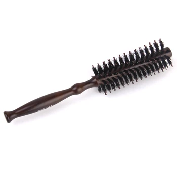 Расческа для завивки волос с деревянной ручкой, щетка для волос