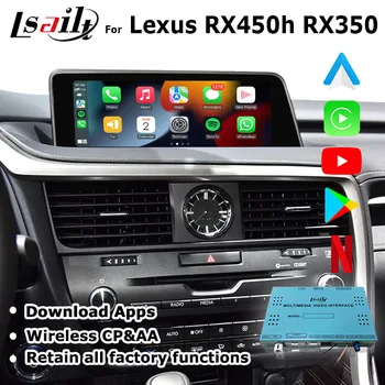 Беспроводной интерфейс Lsailt CP/AA Android для Lexus RX 2013-2019 RX450h RX200t с Google Play, FM-радио, GPS-навигацией