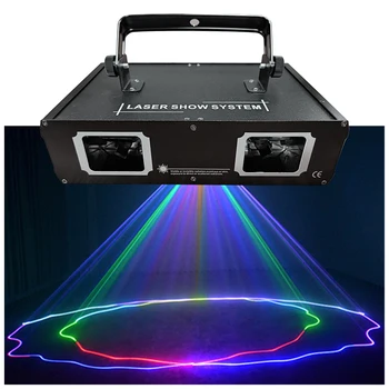 Диско лазерный двухобъективный сканер линии луча RGB проектор dmx 512 Применяется для освещения сцены dj вечеринки свадебного бара