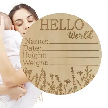 Табличка с объявлением о рождении, знак с именем ребенка на память, раскрывающий имя