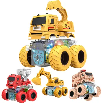 Высокая имитационная модель игрушечного автомобиля Инженерный автомобиль Игрушки Строительный экскаватор Трактор Бульдозер Пожарная машина для детских подарков