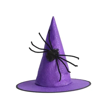 Шляпы ведьм для женщин, детские костюмы ведьм на Хэллоуин, аксессуары, складная шляпа ведьмы, бесплатная доставка Бытовая техника
