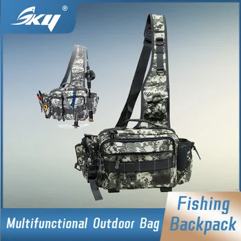 Сумка для рыболовных снастей SKY Многофункциональный спортивный рюкзак для пеших прогулок, кемпинга, езды на велосипеде, сумки для хранения рыболовных принадлежностей, инструментов.