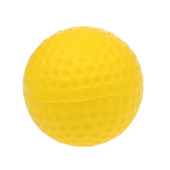 Желтый пенопластовый мяч для гольфа Тренировочные мягкие пенопластовые мячи для гольфа Тренировочный мяч