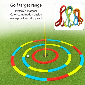 Силиконовые мишени для игры в гольф, круг, учебные пособия по гольфу, инструмент для обучения игре в гольф, прочный аксессуар для обучения гольфу