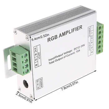 для ретранслятора усилителя RGB сигнала постоянного тока 12 В-24 В 12A для светодиодных лент 3528 5050