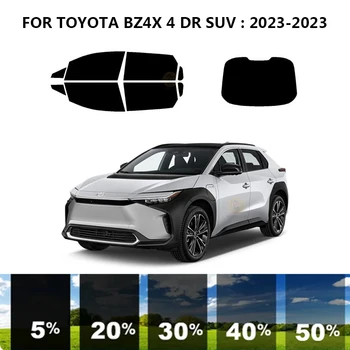 Предварительно Обработанная нанокерамика car UV Window Tint Kit Автомобильная Оконная Пленка Для TOYOTA BZ4X 4 DR SUV 2023