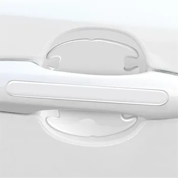 Наклейки для защиты чаши дверной ручки автомобиля от царапин для Fiat Panda Bravo Punto Linea Croma 500 595