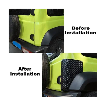 2 шт. для Suzuki Jimny 2019 + Защитная накладка для заднего крыла задней двери автомобиля