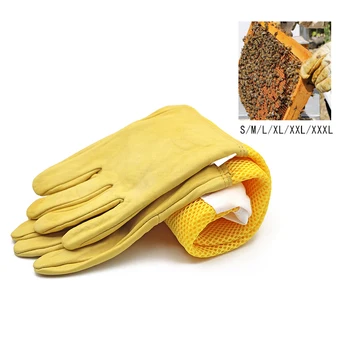 Перчатки пчеловода, защитные рукава, вентилируемые Профессиональные средства против пчел для пчеловодства, предотвращающие попадание пчел в улей, Инструменты хорошего качества