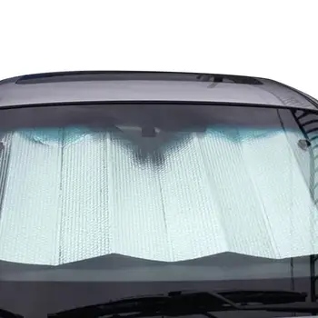Солнцезащитный козырек на лобовое стекло автомобиля Складной солнцезащитный козырек от ультрафиолетовых лучей Защищает ваш автомобиль от ультрафиолетовых лучей Складной солнцезащитный козырек для большинства автомобилей Практичный