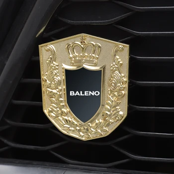 Наклейки на решетку радиатора автомобиля, металлический значок автомобиля, наклейки на бейджи для автомобильных аксессуаров Suzuki Baleno