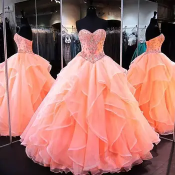 Пышные платья 3D Flora Sweetheart с открытыми плечами, аппликации, Цветы, Милые вечерние платья принцессы на 15 дней рождения, Vestidos De 15 21