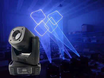 Светодиодный стробоскоп 2 Вт RGB, лазерный движущийся головной свет, профессиональный диско-шар DJ DMX для ночного клуба, вечеринки, шоу, сценический эффект, освещение