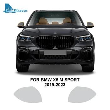 Наклейка на кузов автомобиля для BMW X5 M SPORT 2019-2023 Защитная пленка из ТПУ, Самовосстанавливающаяся Невидимая Прозрачная фара зеркала заднего вида
