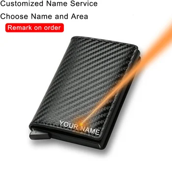 DIENQI Carbon Fiber Card Holder Кошельки Мужские Бренд 2023 Black Magic Trifold Кожаный Тонкий Мини Кошелек Маленький Денежный Мешок Мужские Кошельки