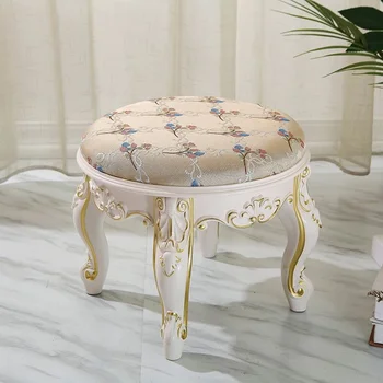 Европейский стиль смена материала двери табурет современная мода гостиная чайный столик боковой диван круглый пуф высококачественное сиденье для маникюра