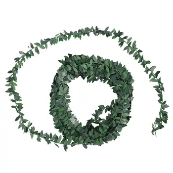 7,5 м Искусственная гирлянда из плюща, зеленые листья, имитация Виноградной лозы для свадебной церемонии, повязки своими руками