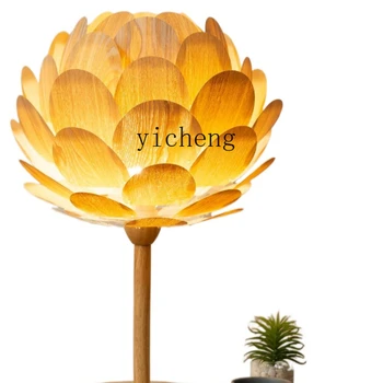 Креативная романтическая настольная лампа ручной работы ручной работы XC из массива дерева для гостиной и прикроватные декоративные лампы