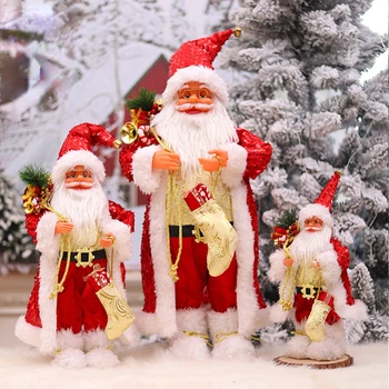 2023 год Новые 60-сантиметровые большие куклы Санта-Клауса Рождественские украшения Подарки для домашнего декора Naviidad Рождественские Украшения для дома