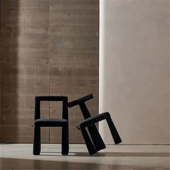 Обеденные стулья из скандинавской ткани для гостиной, кухни, кофейни, стул со спинкой, мебель для дома Moveis Para Casa в итальянском стиле