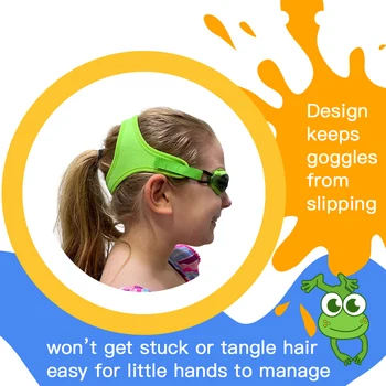 Детские очки для плавания с безболезненным ремешком, идеально подходящие для детей 3-10 лет, герметичные, не выдергивают волосы, Защита от ультрафиолета B