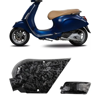 Для мотоцикла VESPA Sprint Primavera 150, скутера, защита коробки передач, крышка двигателя, крышка воздухозаборника цвета Forge Carbon
