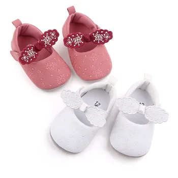 Хлопчатобумажная обувь для маленьких девочек в стиле Ретро, Весна-осень, детские Предходящие хлопчатобумажные туфли, Детские Первые ходунки на резиновой подошве 0-18 м