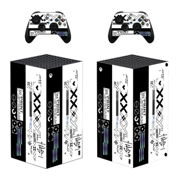 X Style Xbox Series X Наклейка с кожей для консоли и 2 контроллеров, Виниловая наклейка с защитными скинами, Стиль 1
