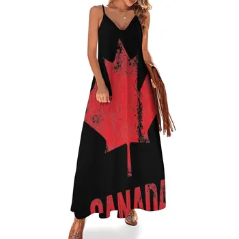 Выпущено в Канаде 1867 (красный текст) Платье без рукавов, платья для дня рождения для женщин, женские вечерние платья