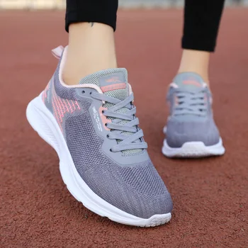 2023 Новые женские кроссовки, сетчатая спортивная обувь, дышащие спортивные кроссовки для бега, суперлегкая и удобная женская обувь больших размеров