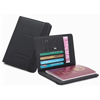 Мужской винтажный PU бизнес-паспорт, держатель для удостоверения личности, кошельки для мужчин, кошелек, Портмоне