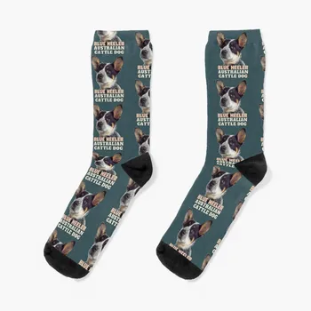 Носки Australian Cattle Dog Blue Heeler, зимние носки для мужчин, много