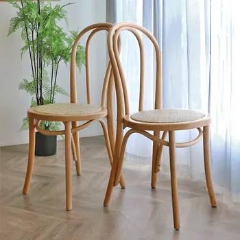 Деревянный обеденный стул для ресторана, уличный минималистичный напольный стул, Обеденные стулья, Столовая Кухня, Портативное внутреннее убранство