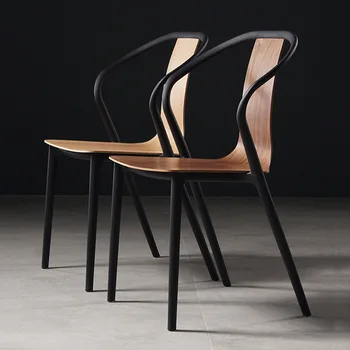 Черные пластиковые обеденные стулья, модные креативные дизайнеры, барные стулья, гостиная для отдыха, мебель для столовой Sillas Para Comedor